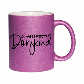 Glitzertasse - Stadtkind Dorfkind