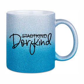 Glitzertasse - Stadtkind Dorfkind