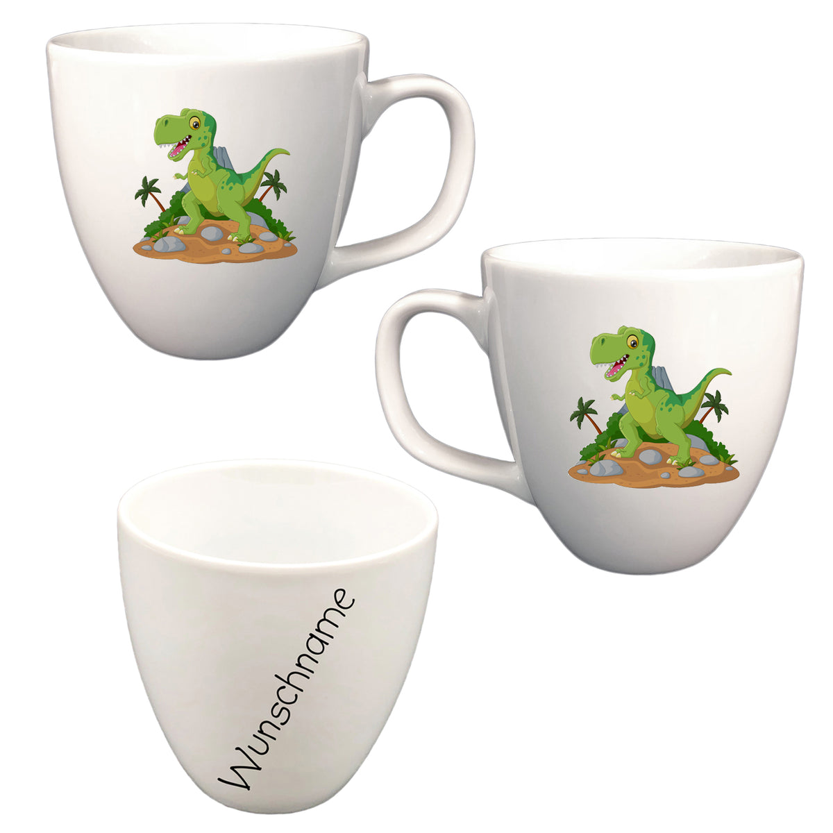 Tasse XL Dinosaurier mit Wunschname