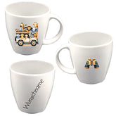 Tasse Kindertasse eckig Dschungel Safari mit Wunschname