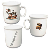 Tasse Kinderbecher Pirat mit Wunschname