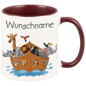 Tasse Arche Noah mit Wunschname