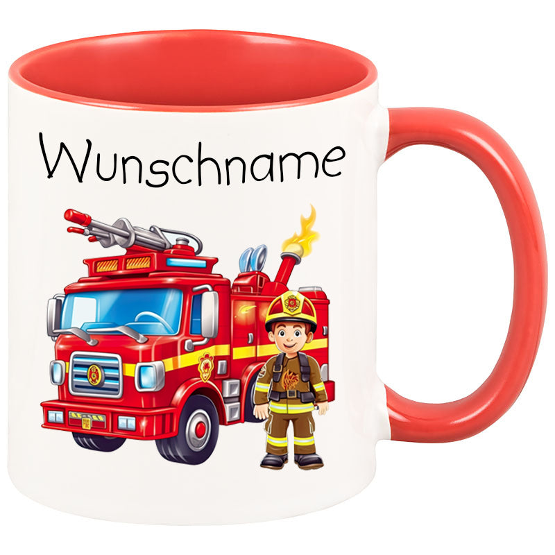 Tasse Feuerwehr Kids mit Wunschname