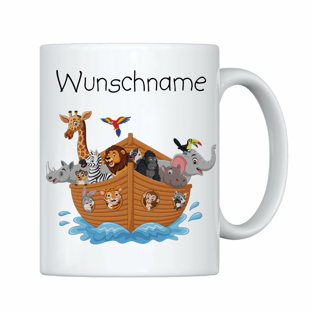 Tasse Arche Noah mit Wunschname