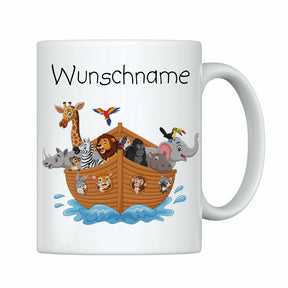 Tasse Arche Noah mit Wunschname