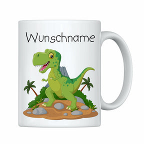 Tasse Dinosaurier mit Wunschname