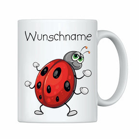 Tasse Marienkäfer mit Wunschname